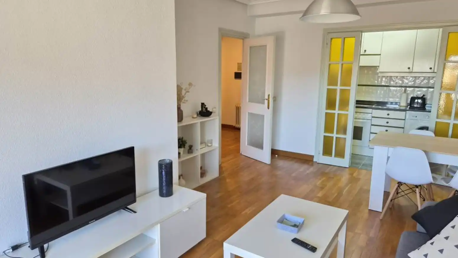 Sala de estar de Piso de alquiler en Salamanca con Calefacción, Parquet y Amueblado