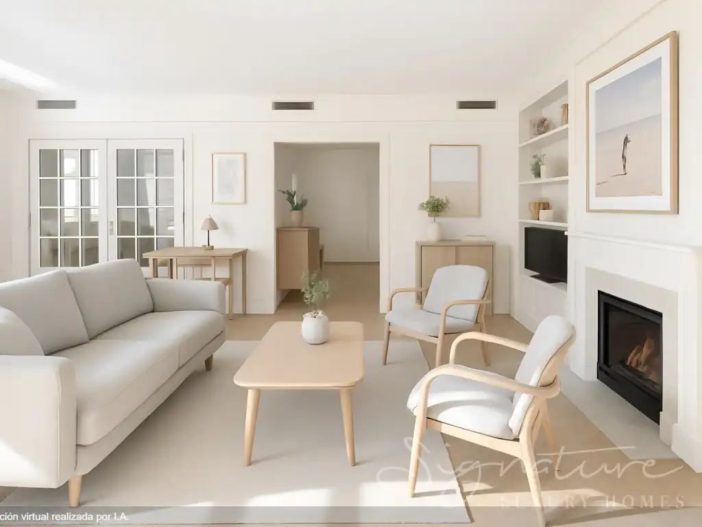 Living room of Ground floor for sale in Sant Cugat del Vallès  with Heating, Private garden and Terrace