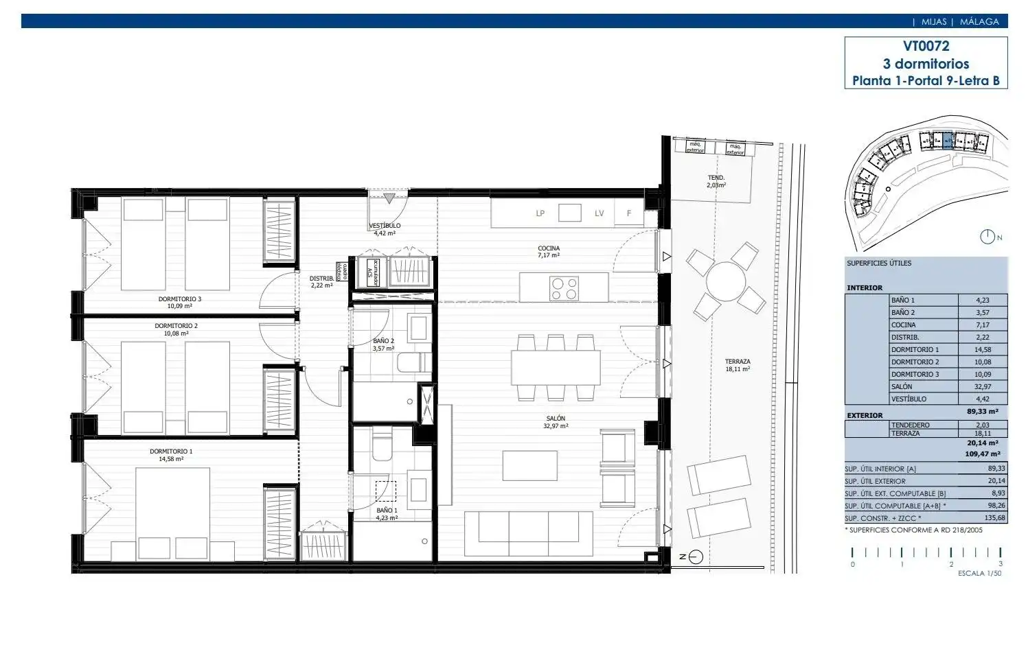 Appartement compact avec piscine à vendre à Calle Brida, imagen 6