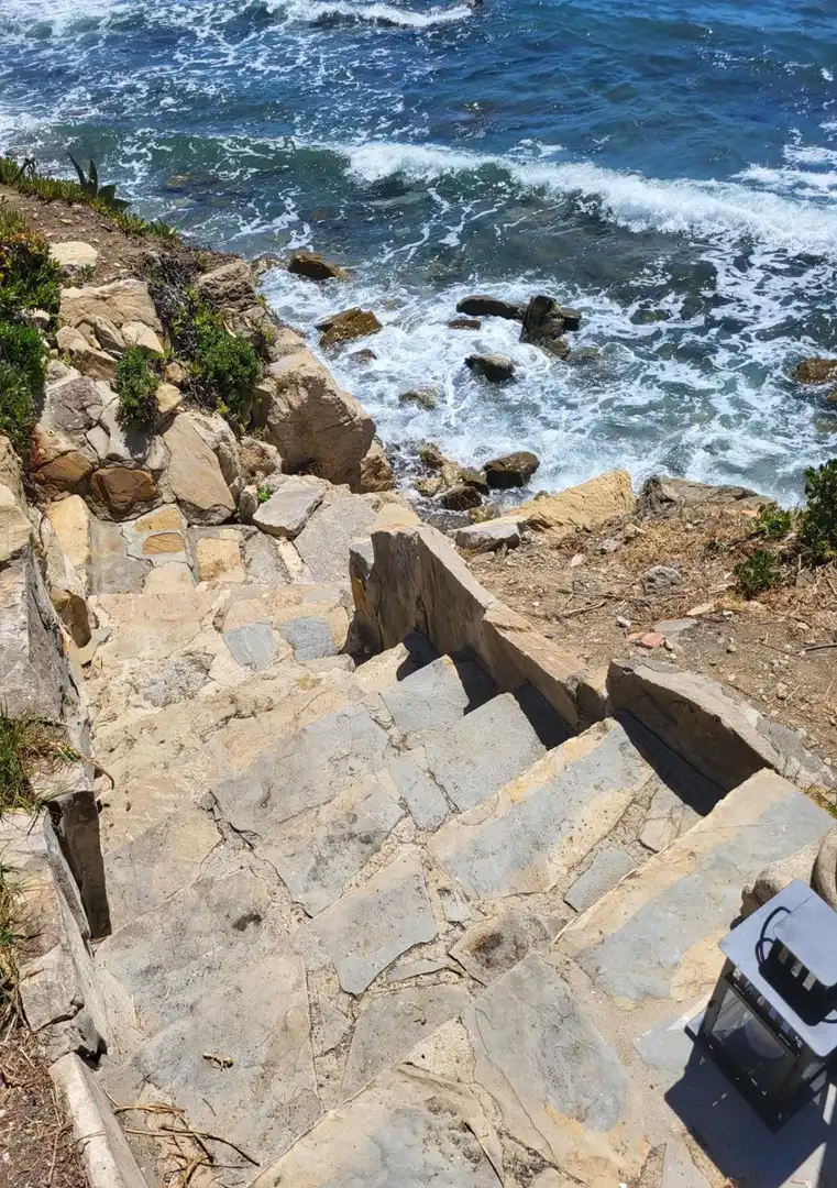 Vista exterior de Casa o xalet en venda en Estepona amb Aire condicionat, Jardí privat i Terrassa