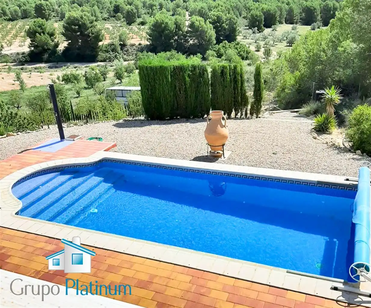 Piscina de Casa o xalet en venda en Lorca amb Aire condicionat, Calefacció i Jardí privat
