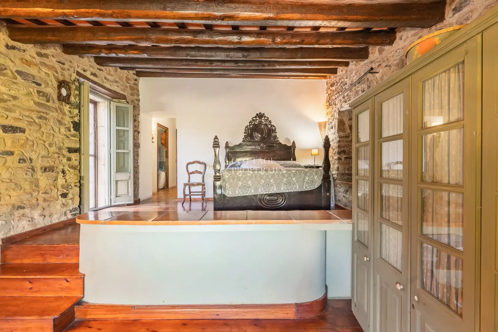 Bedroom of Country homes for sale in Foixà  with Air Conditioner, Private garden and Swimming Pool