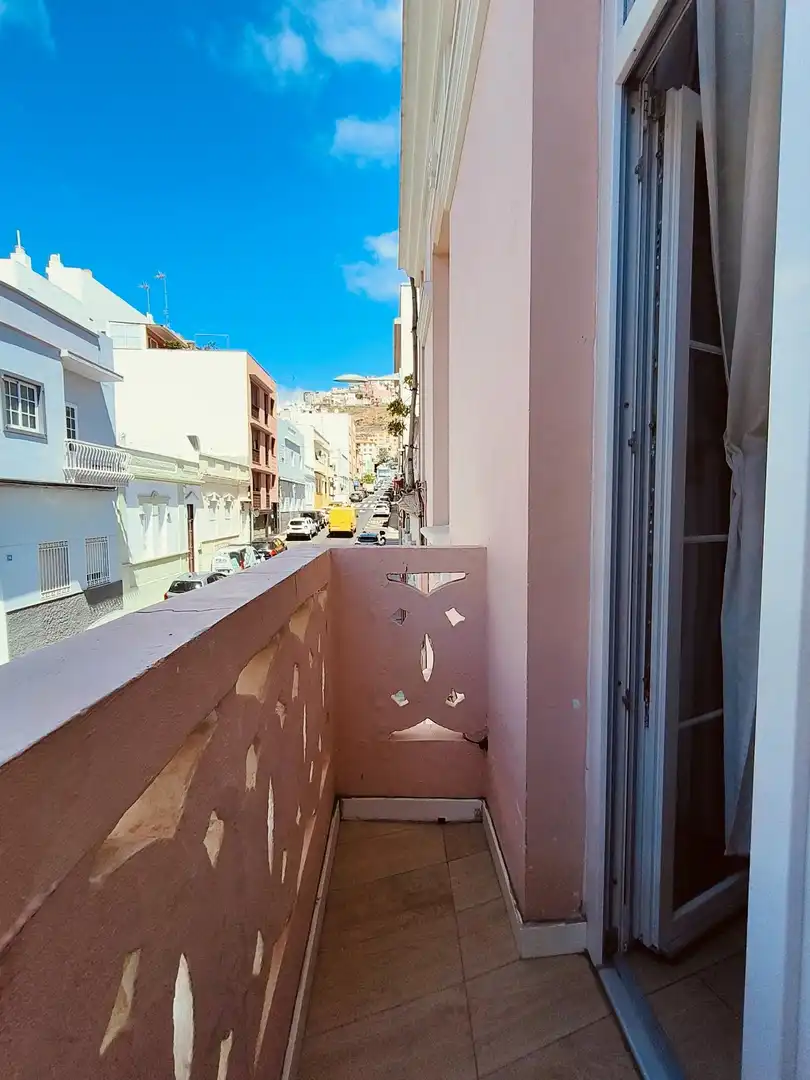 Terraza de Piso de alquiler en Santa Cruz de Tenerife con Aire acondicionado y Amueblado