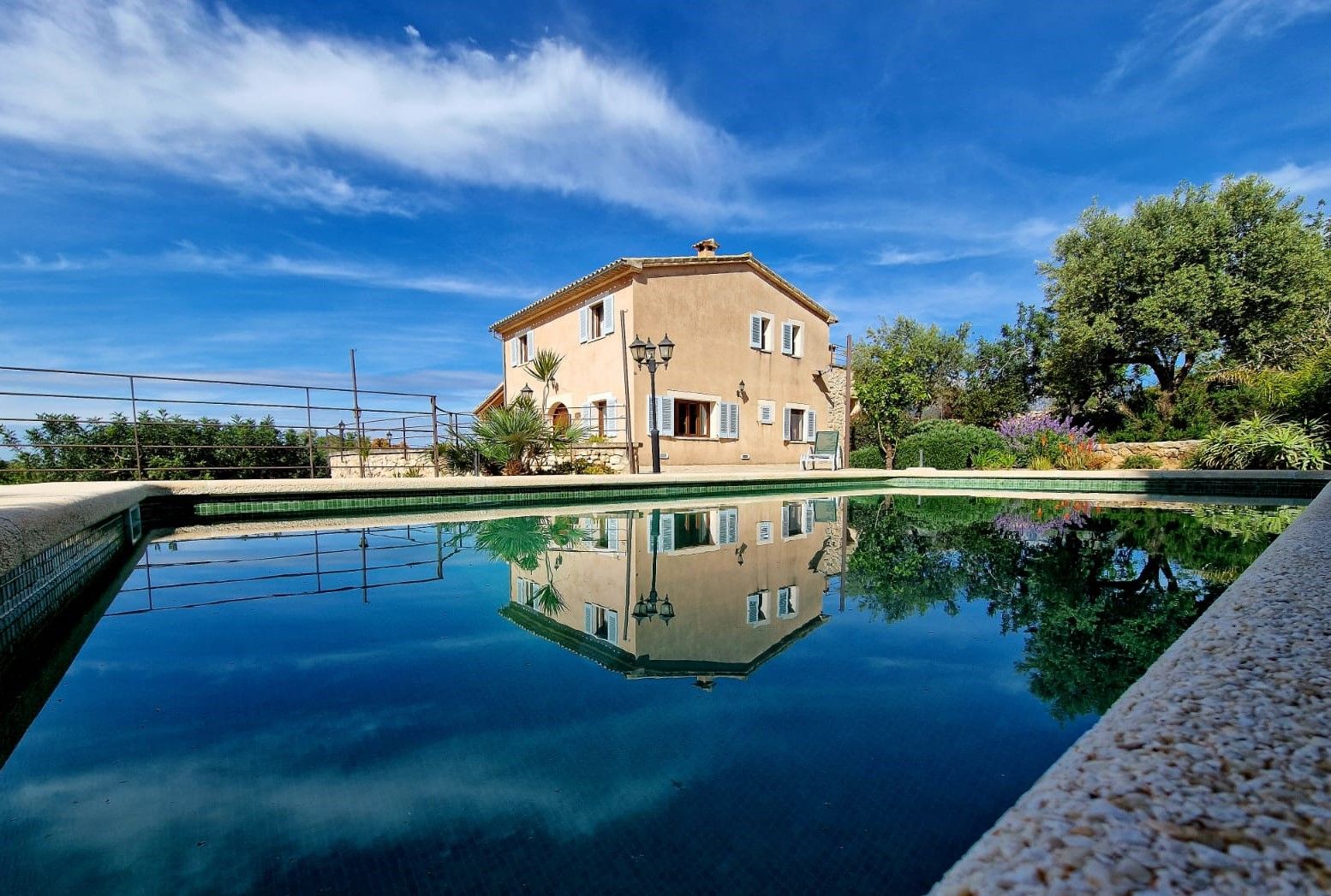 Swimming pool of Single-family semi-detached to rent in Campanet  with Air Conditioner, Swimming Pool and Furnished