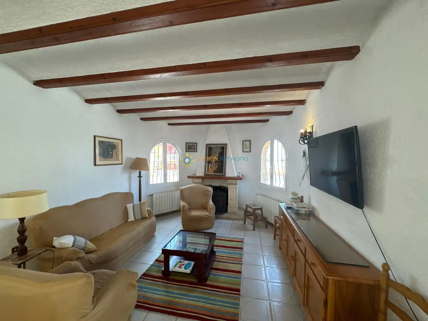 Living room of Houses for rent in Oliva  with Terrace, Furnished and Oven