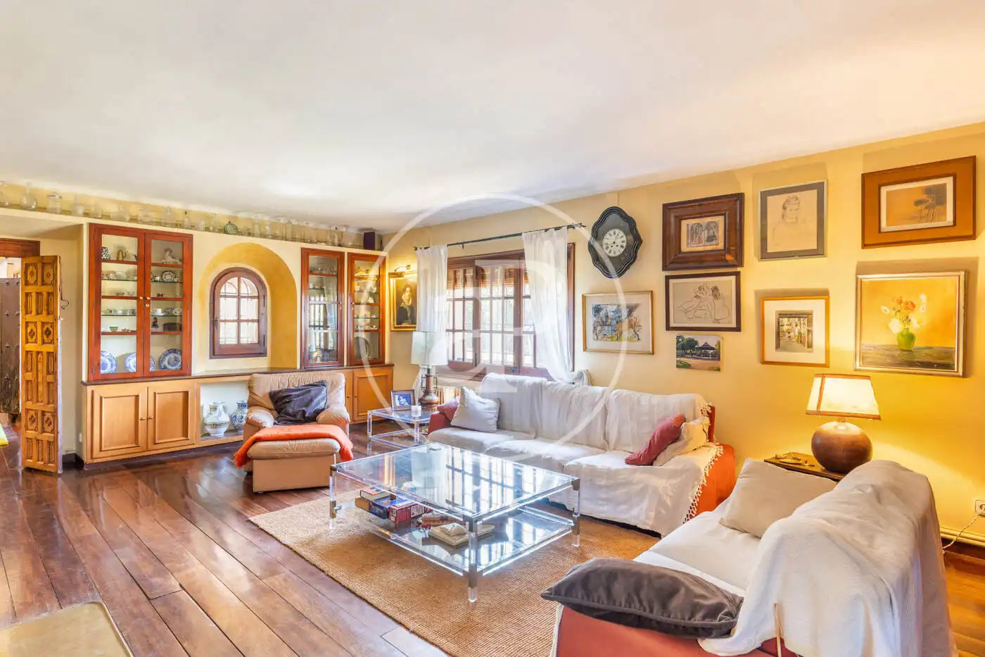 Sala de estar de Casa o chalet en venta en Vilanova del Vallès con Calefacción, Jardín privado y Terraza