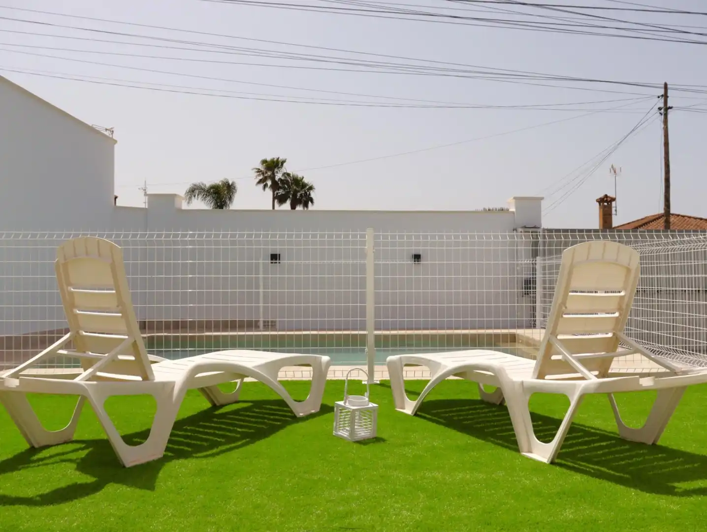 Swimming pool of Houses for rent in Chiclana de la Frontera  with Air Conditioner, Private garden and Terrace
