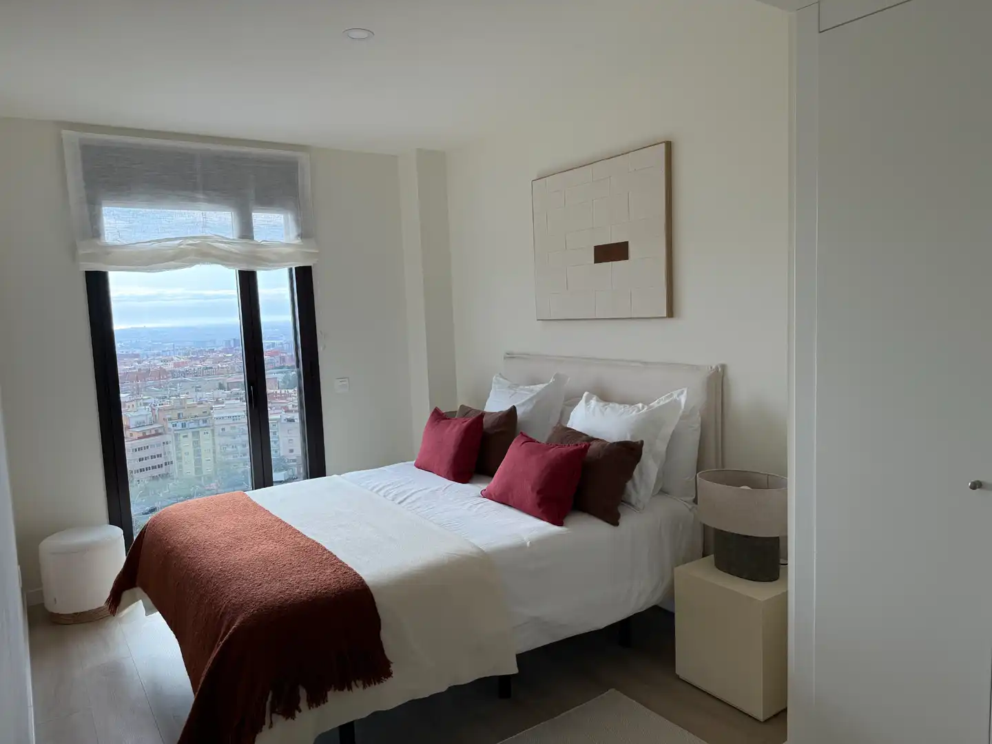 Schlafzimmer von Wohnung zur Miete in Esplugues de Llobregat mit Klimaanlage, Heizung und Terrasse