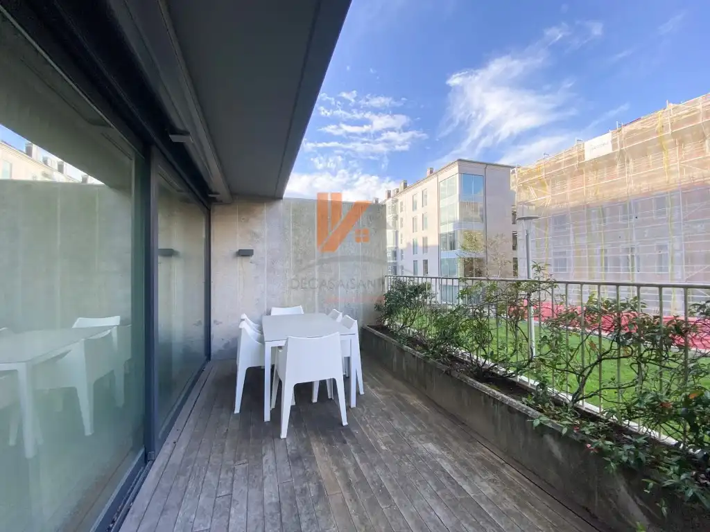 Terrace of Duplexes for rent in Santiago de Compostela   with Furnished