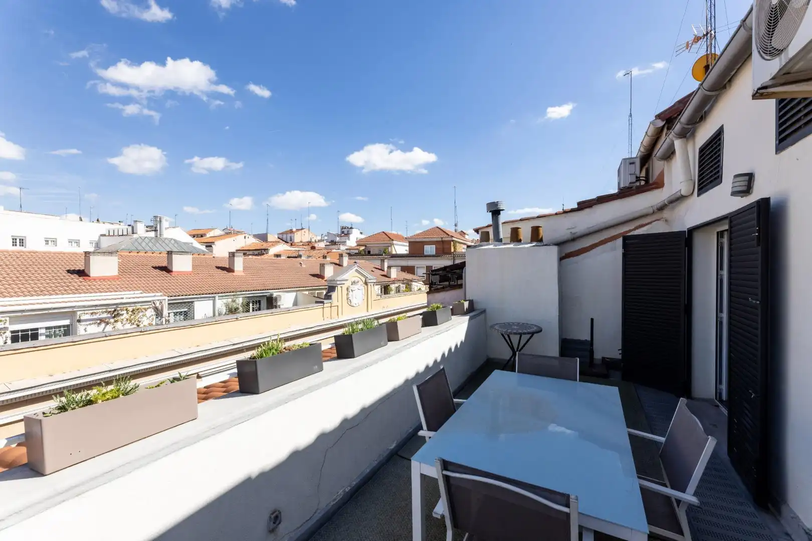 Terrasse von Dachboden zur Miete in Madrid mit Klimaanlage, Heizung und Terrasse