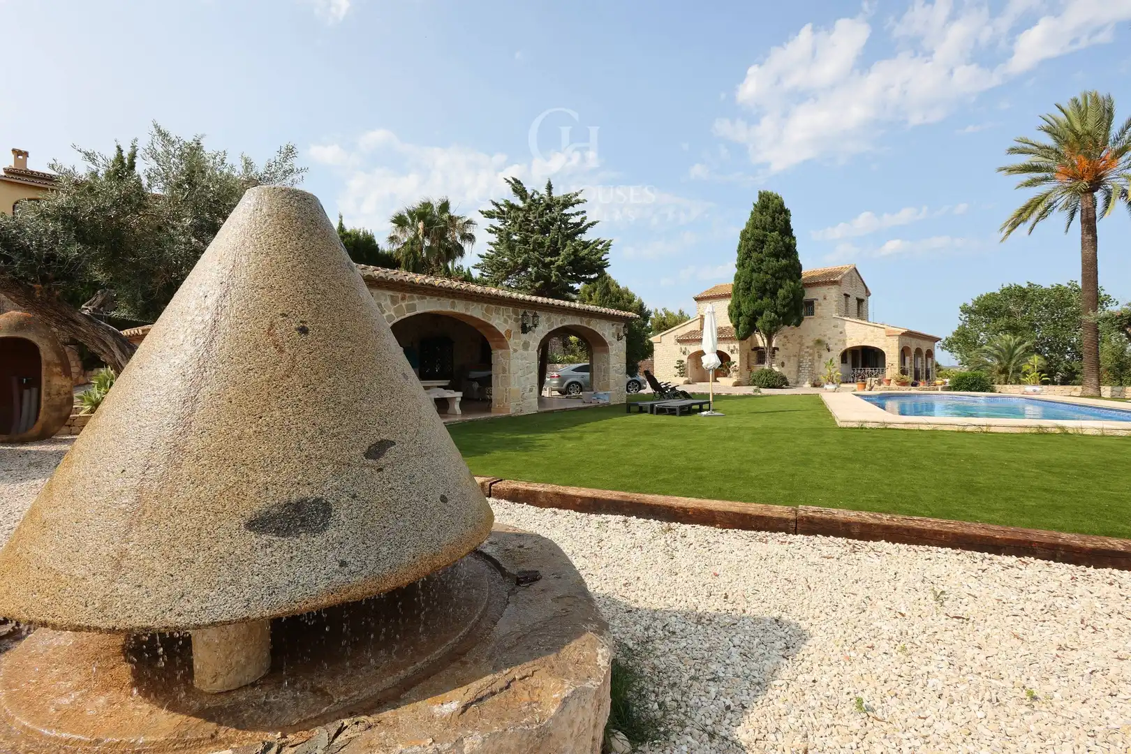 Vista exterior de Casa o xalet en venda en Benissa amb Aire condicionat, Jardí privat i Terrassa