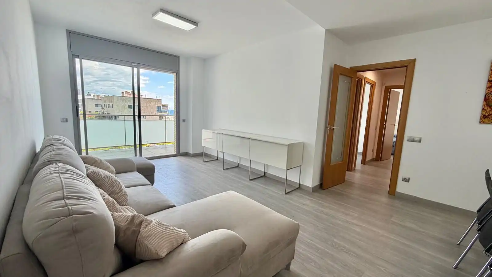 Sala de estar de Piso en venta en Badalona con Aire acondicionado, Calefacción y Terraza