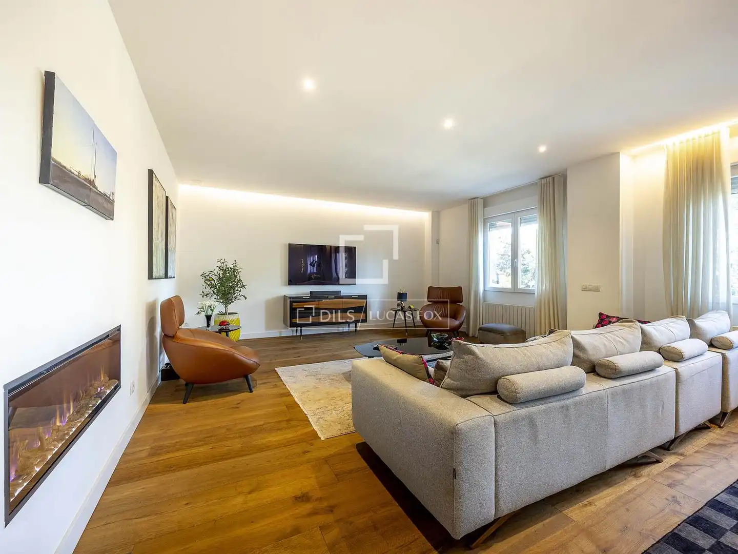 Sala de estar de Piso en venta en Valencia con Aire acondicionado, Calefacción y Parquet