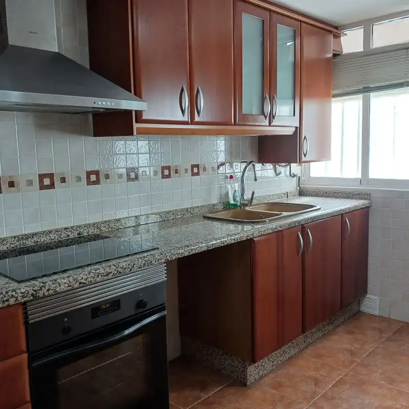 Kitchen of Flat for rent in Gandia  with Air Conditioner, Terrace and Furnished