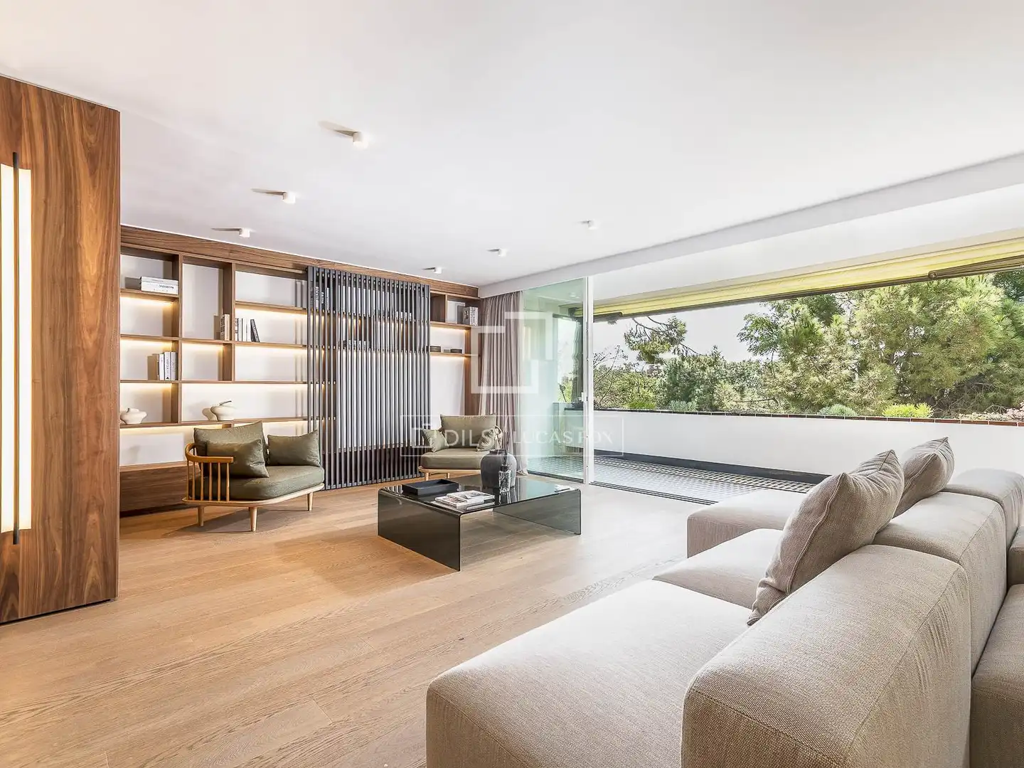 Sala de estar de Piso en venta en Barcelona con Aire acondicionado, Calefacción y Terraza