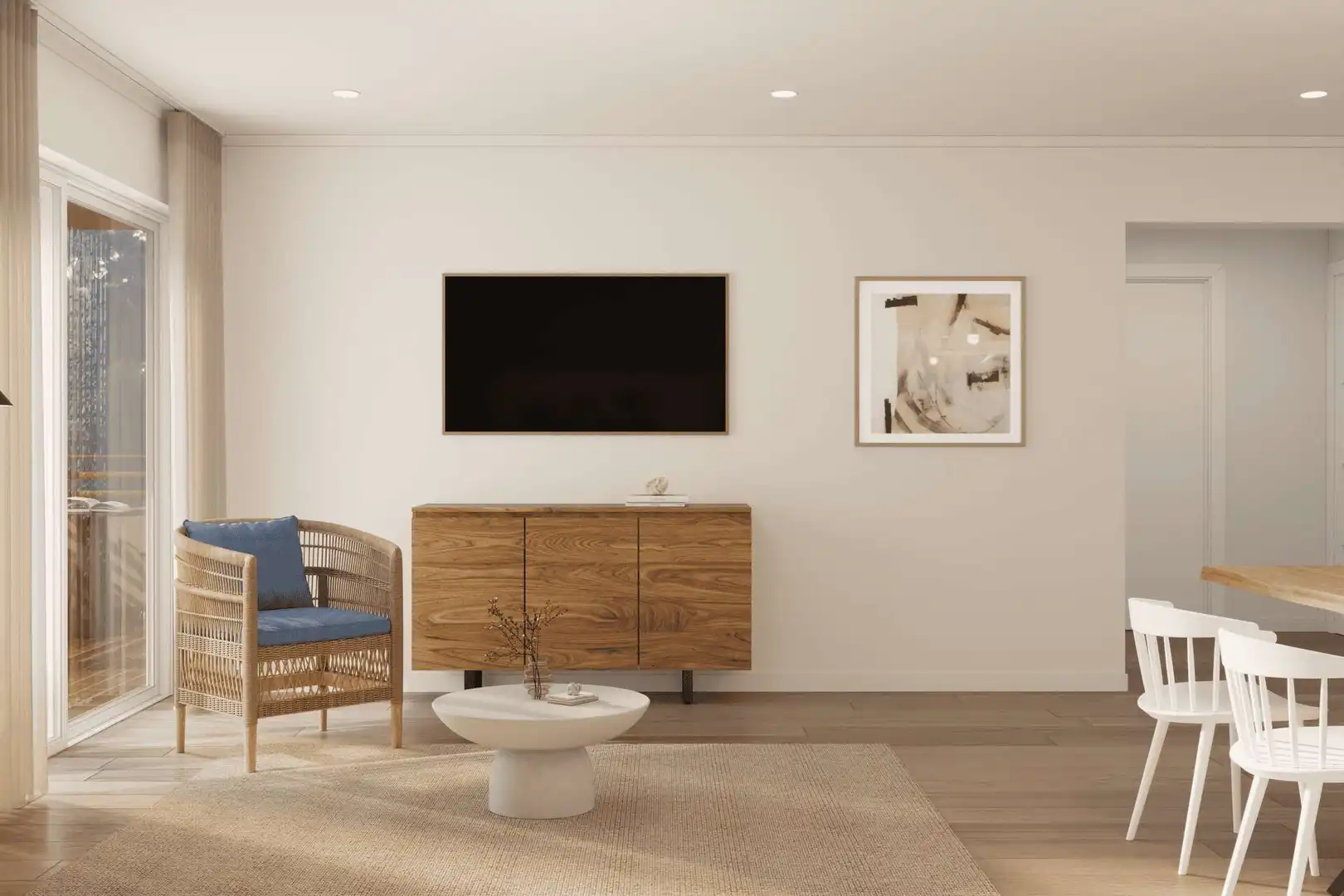 Sala de estar de Apartamento en venta en Felanitx con Aire acondicionado, Amueblado y Balcón