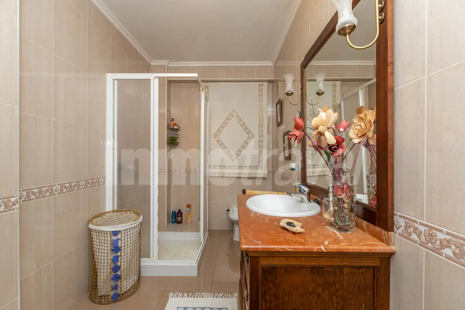 Badezimmer von Wohnung zum Verkauf in Sanxenxo mit Privatgarten, Terrasse und Möbliert