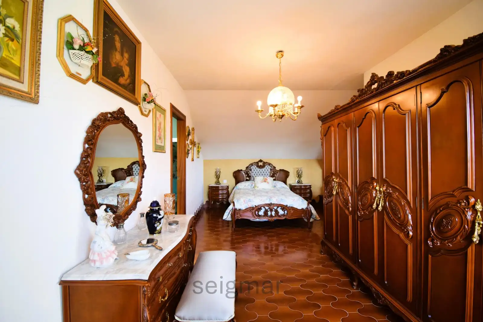 Bedroom of Houses for sale in Villajoyosa / La Vila Joiosa  with Air Conditioner, Heating and Private garden