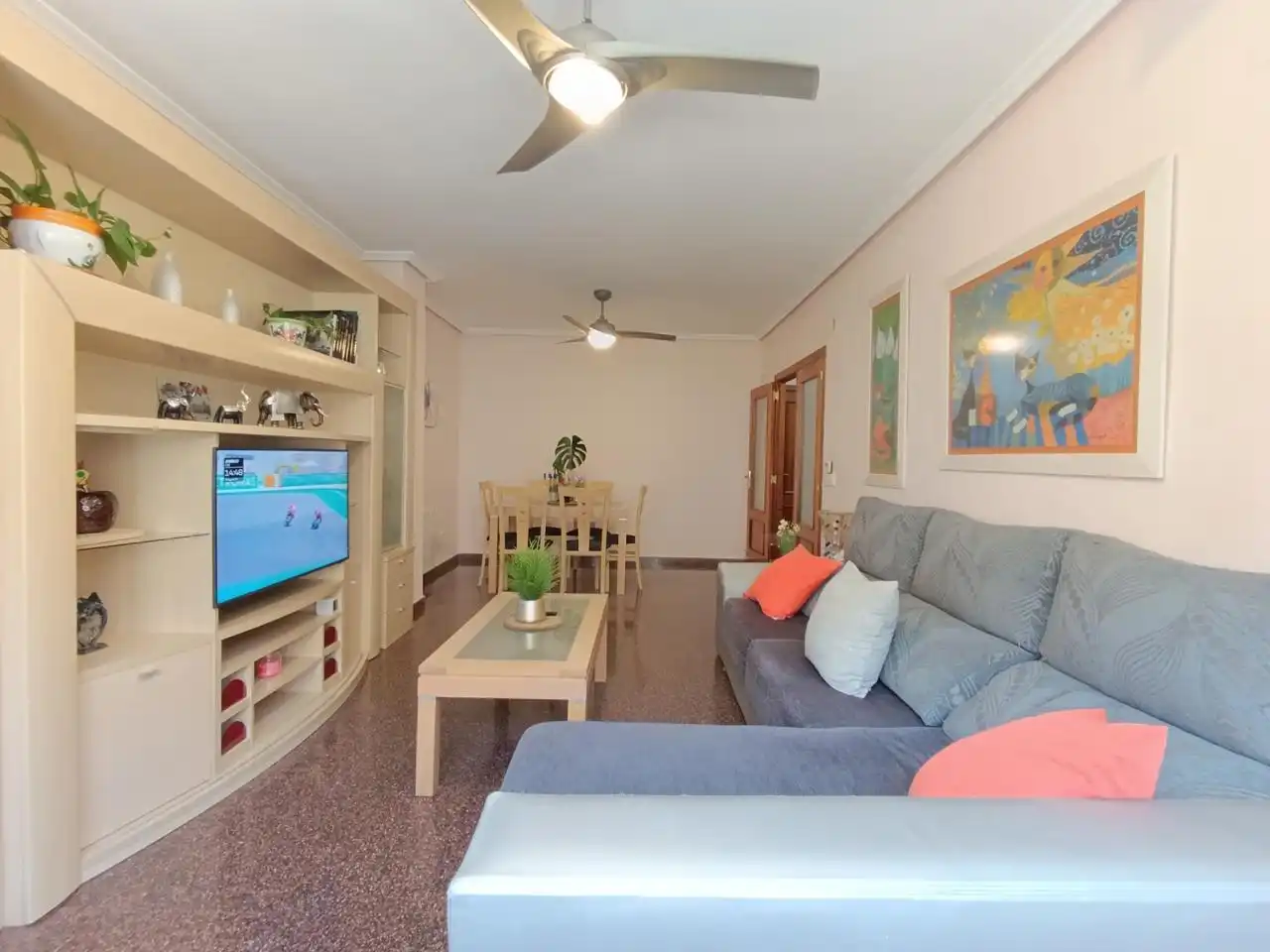 Sala de estar de Piso en venta en Ibi con Calefacción y Amueblado