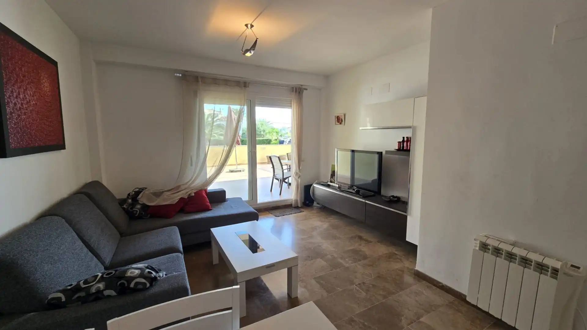Sala d'estar de Apartament en venda en Dénia amb Aire condicionat, Calefacció i Terrassa