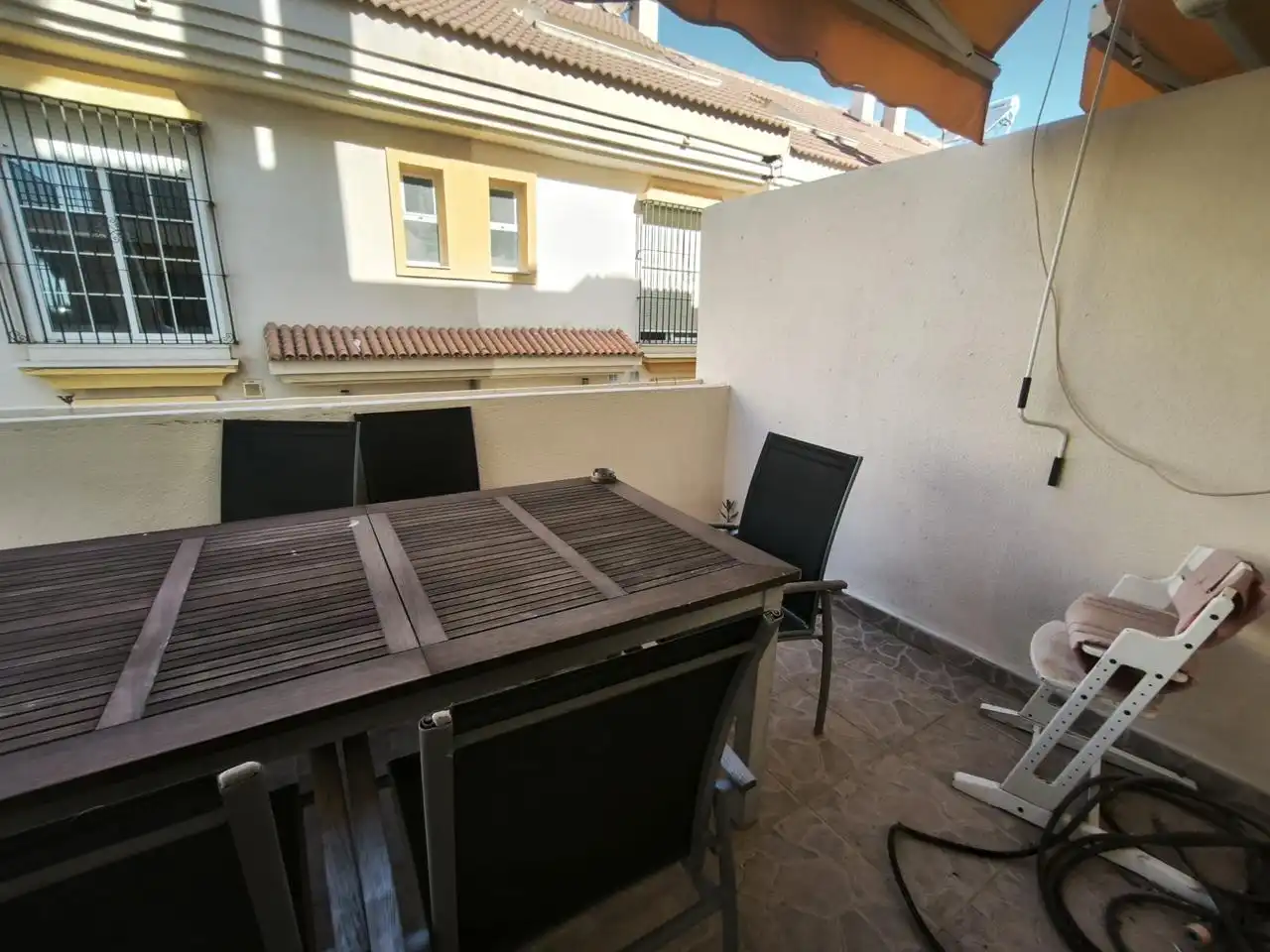 Terrace of Houses for rent in Benalmádena  with Air Conditioner, Private garden and Terrace