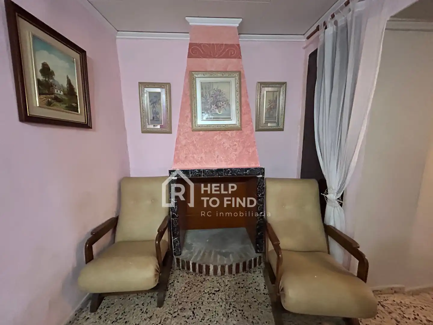 Sala d'estar de Casa adosada en venda en Palma de Gandia amb Terrassa, Moblat i Forn