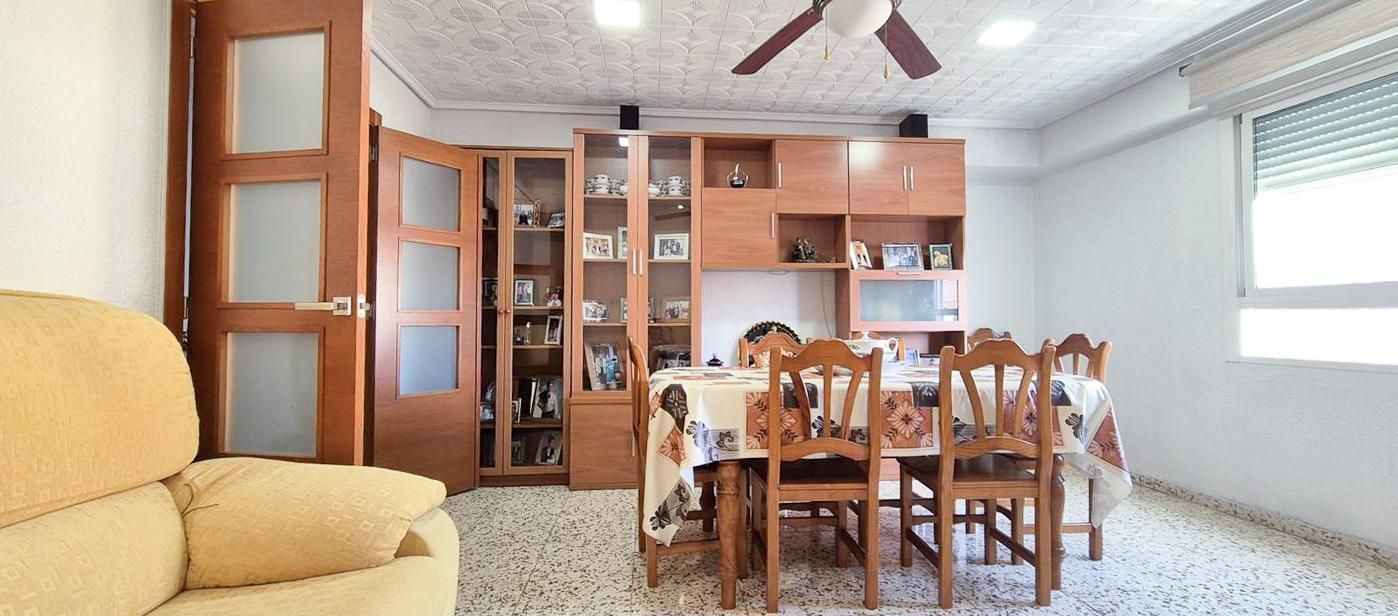 Dining room of Flat for sale in Elche / Elx  with Furnished and Balcony