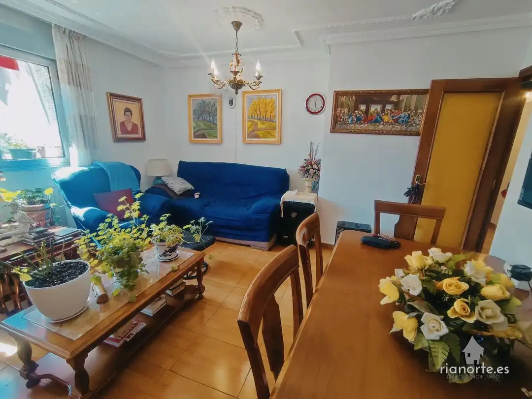 Living room of Flat for sale in Laviana  with Heating, Terrace and Storage room