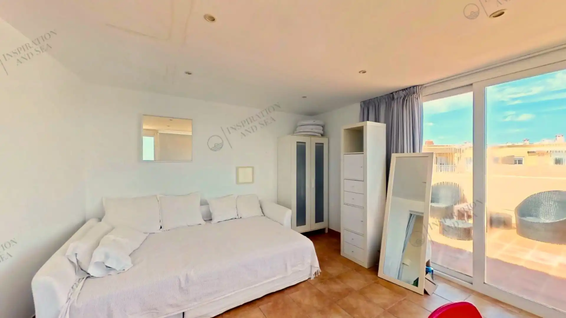 Bedroom of Flat for sale in Santa Eulària des Riu  with Air Conditioner and Terrace