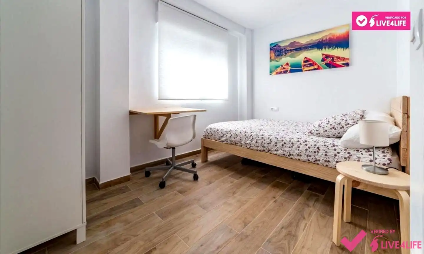 Bedroom of Flat for rent in Valencia  with Furnished