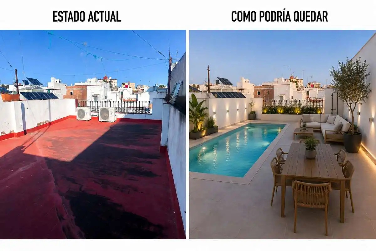 Terrasse von Haus oder Chalet zum Verkauf in Sevilla mit Terrasse und Abstellraum
