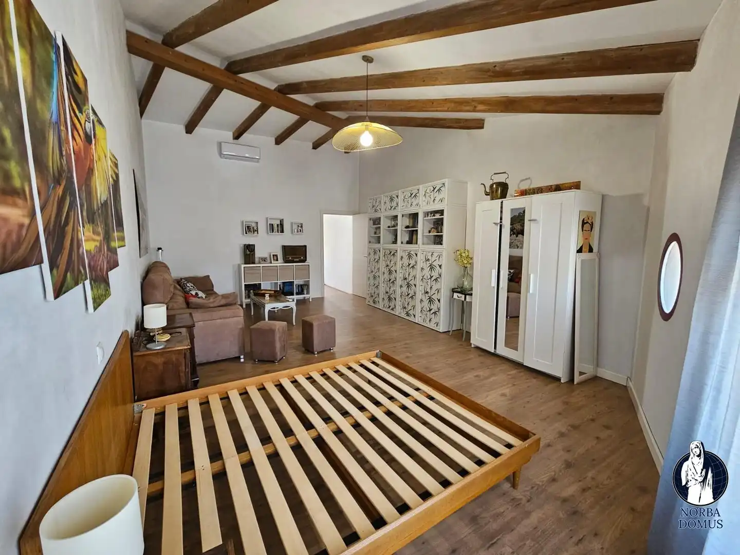 Dormitori de Finca rústica en venda en Montánchez amb Aire condicionat, Terrassa i Traster