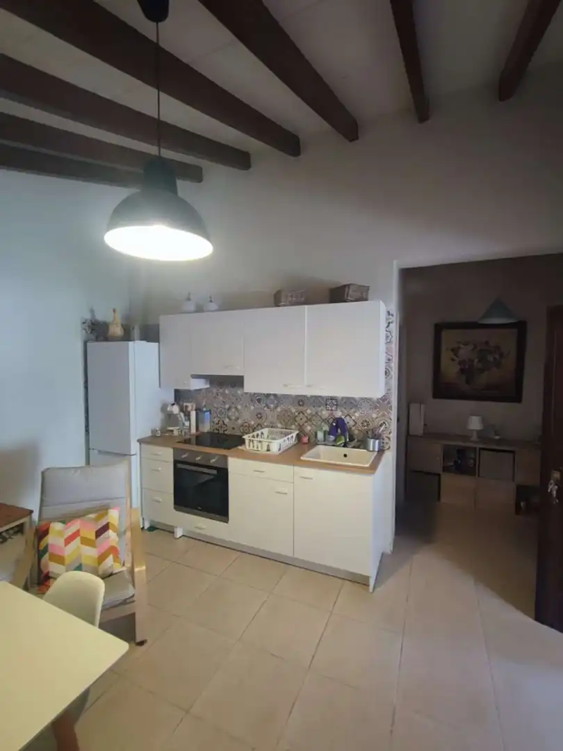Cocina de Finca rústica en venta en Benamocarra con Terraza y Piscina