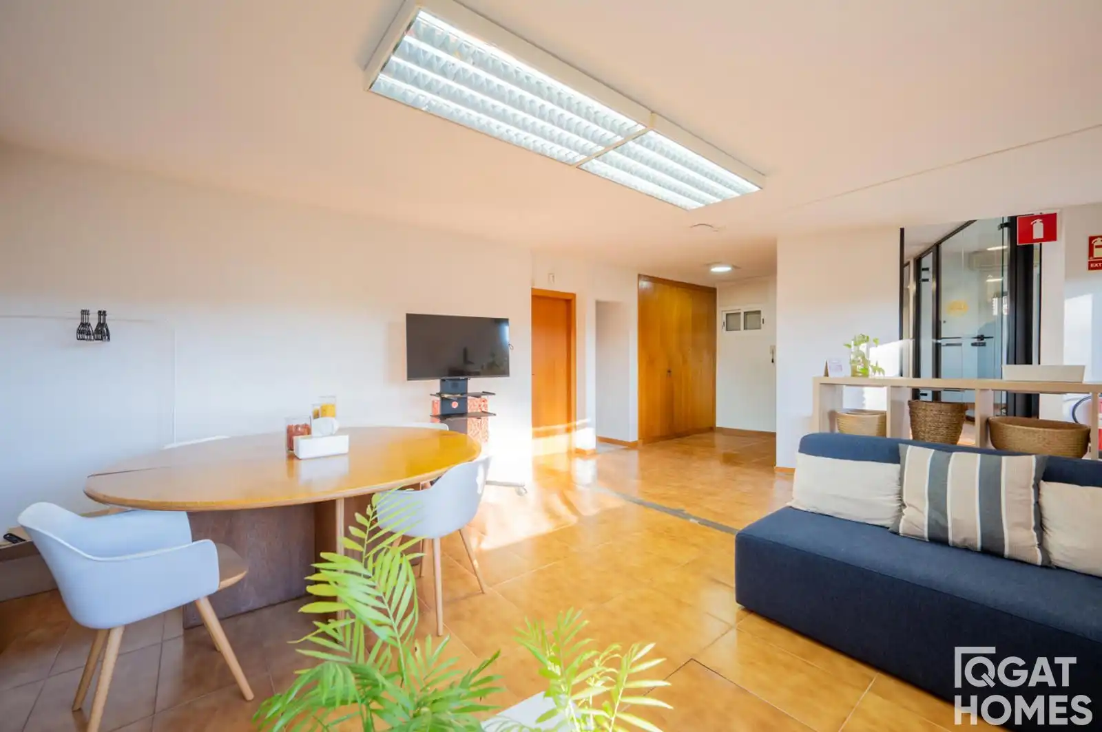 Living room of Houses for sale in Sant Cugat del Vallès  with Air Conditioner, Heating and Alarm