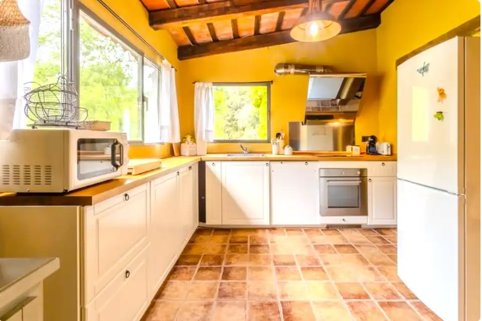 Cocina de Casa o chalet en venta en Osor con Calefacción, Jardín privado y Terraza