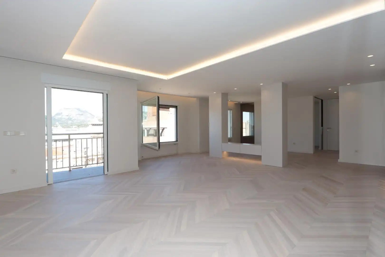 Wohnzimmer von Dachboden zum Verkauf in Cartagena mit Klimaanlage, Heizung und Parkett