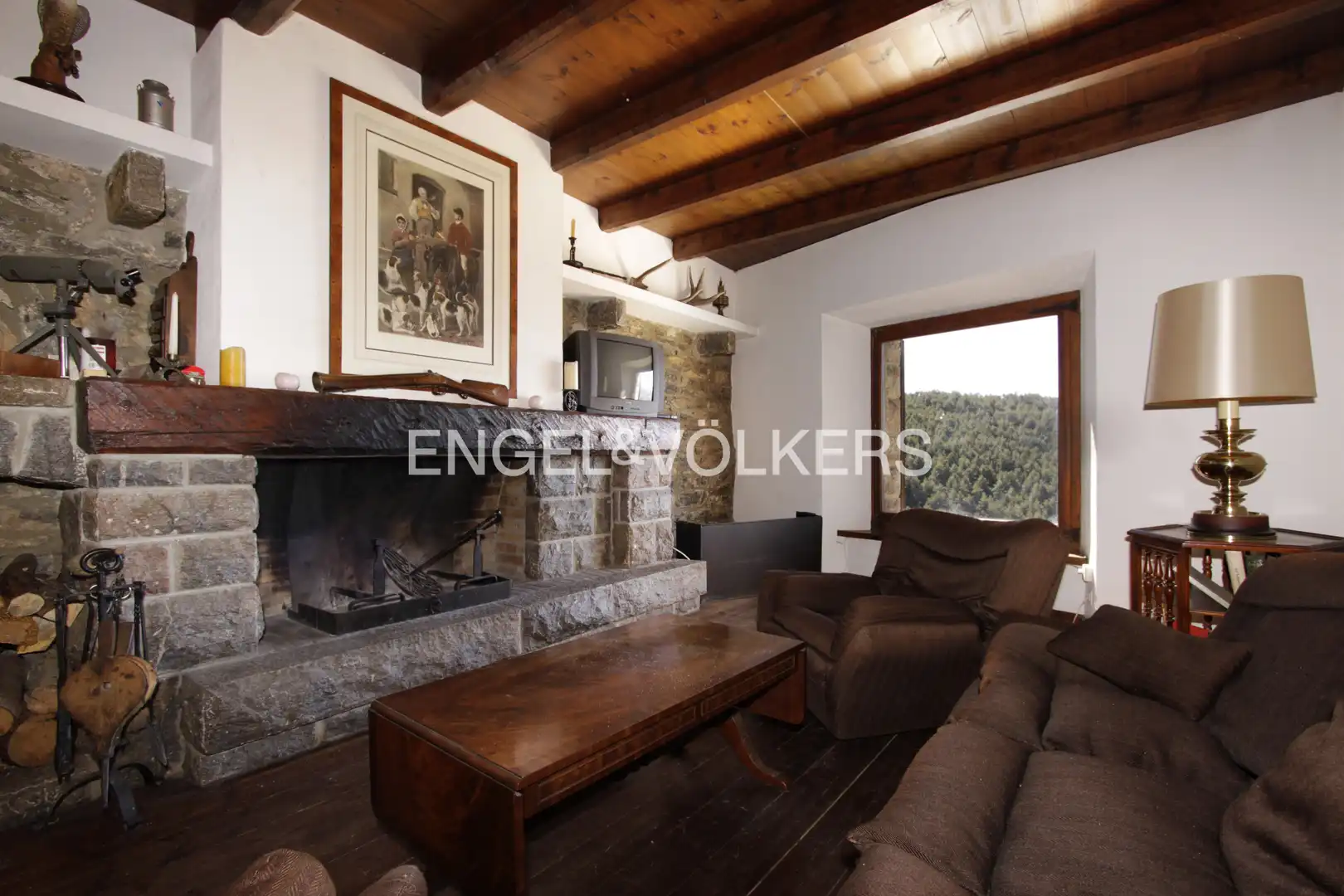 Living room of Country homes for sale in Prullans  with Heating, Private garden and Parquet flooring