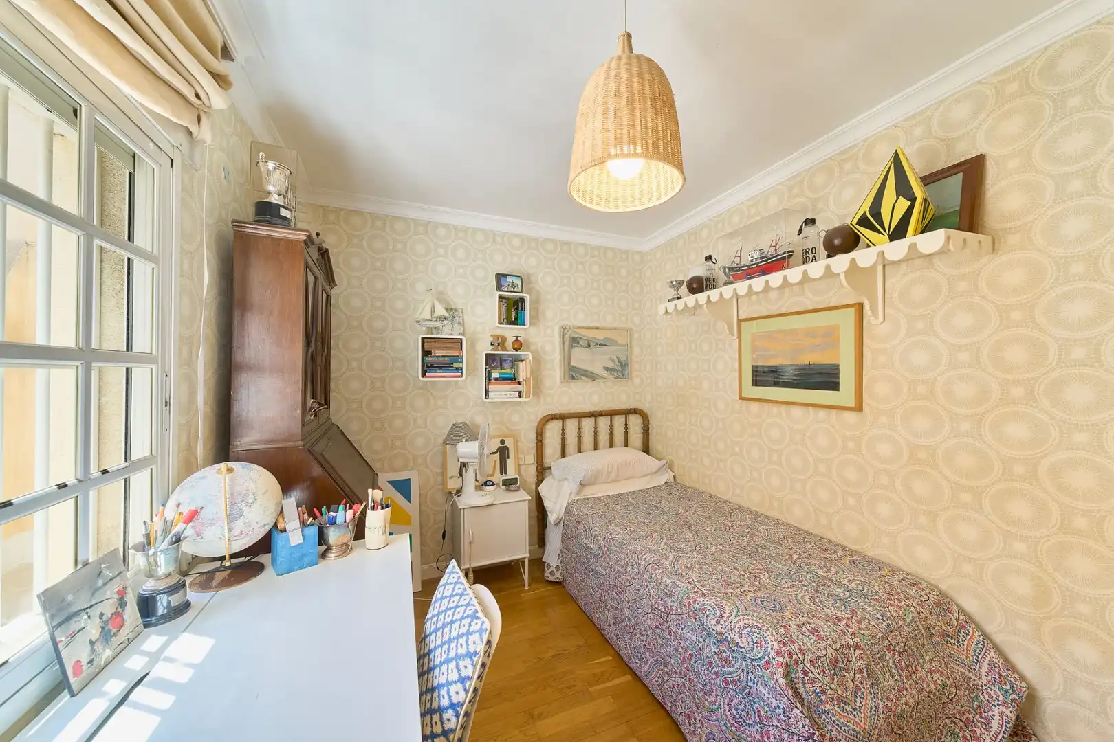 Schlafzimmer von Dachboden zum Verkauf in Málaga mit Klimaanlage und Terrasse