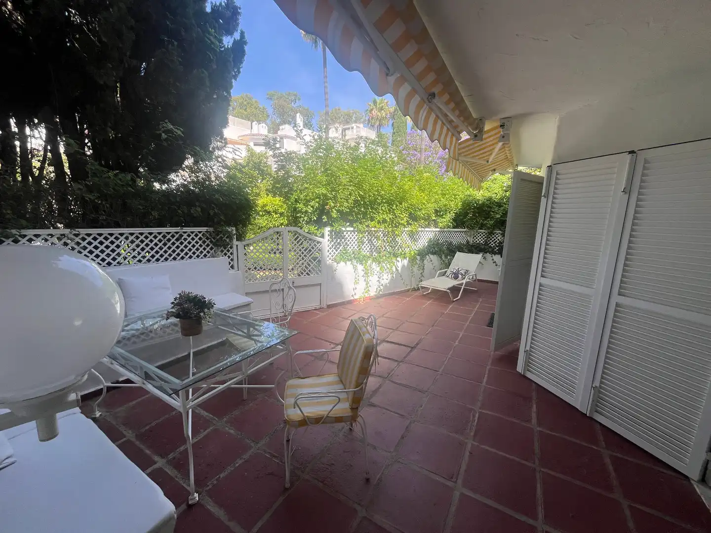 Terrace of Flat for rent in Marbella  with Air Conditioner, Heating and Furnished