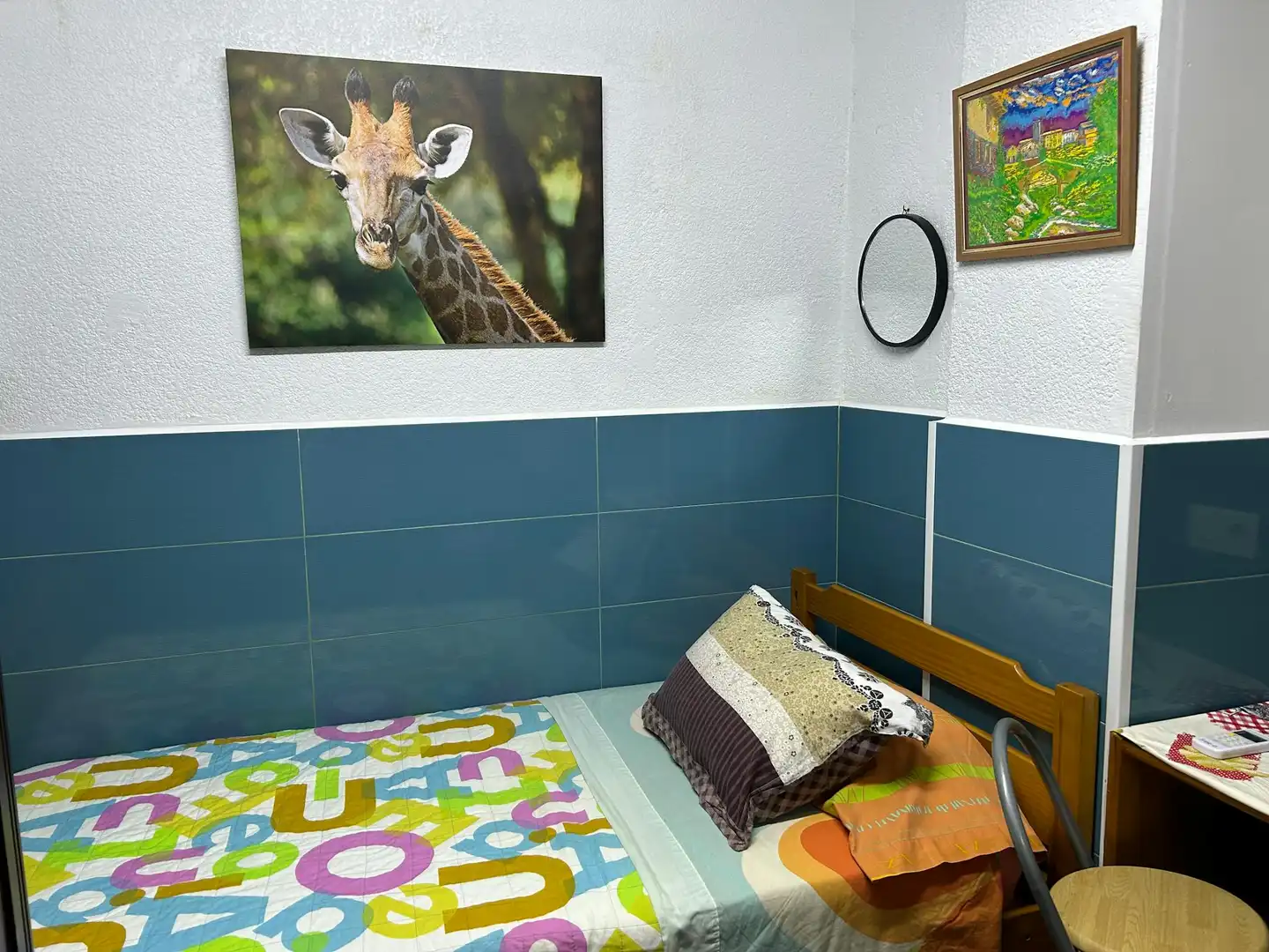 Bedroom of Flat for rent in Barcelona  with Air Conditioner, Heating and Washing machine