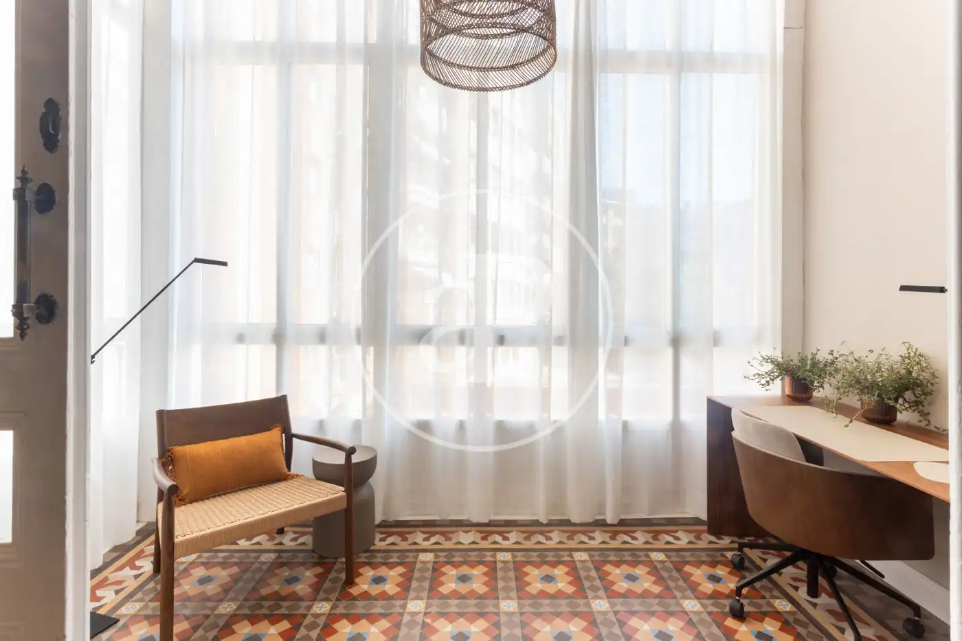 Sala d'estar de Pis de lloguer en Barcelona amb Aire condicionat, Calefacció i Terrassa