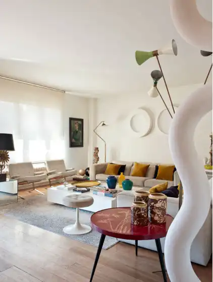 Sala de estar de Piso en venta en Barcelona con Aire acondicionado, Calefacción y Parquet