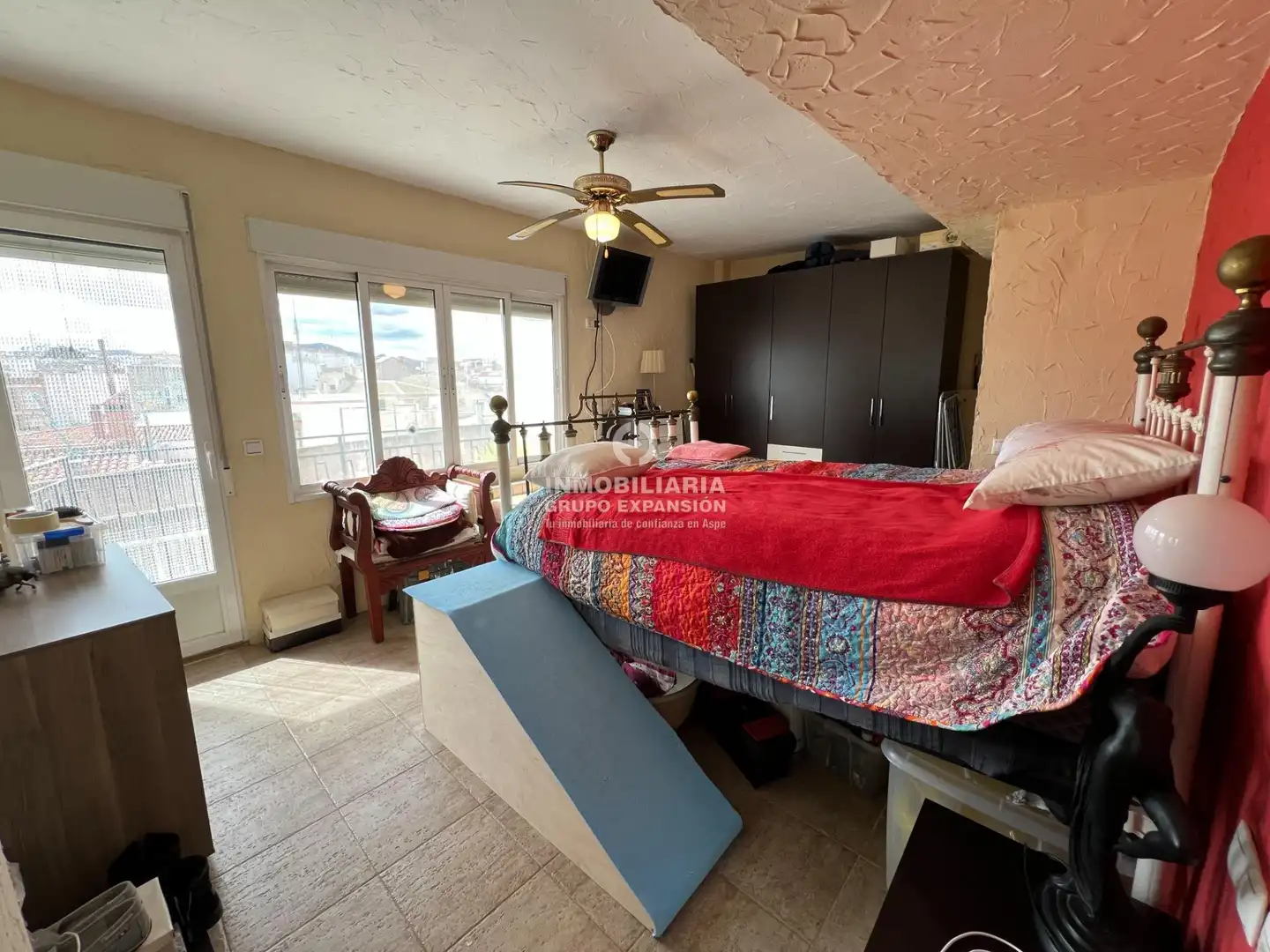 Bedroom of Flat for sale in Aspe  with Air Conditioner, Heating and Terrace