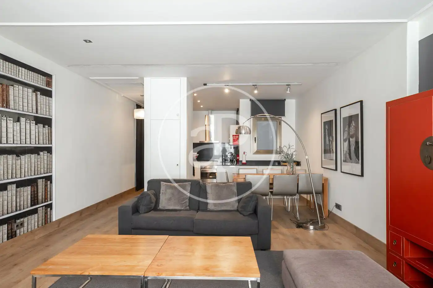 Sala de estar de Piso de alquiler en Barcelona con Aire acondicionado, Calefacción y Terraza
