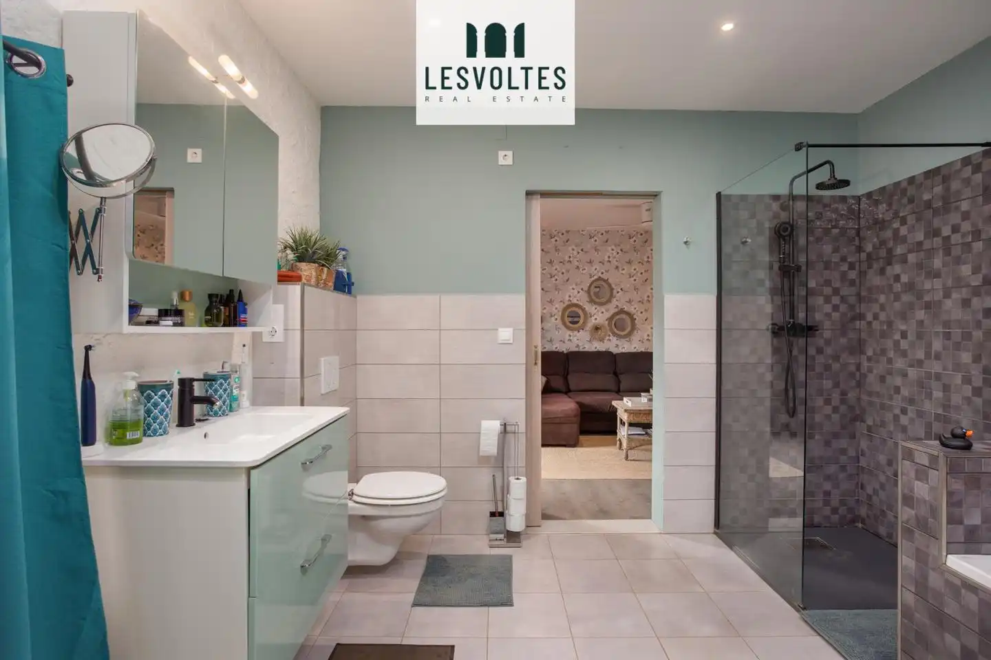 Baño de Casa o chalet en venta en Bellcaire d'Empordà con Calefacción, Jardín privado y Parquet
