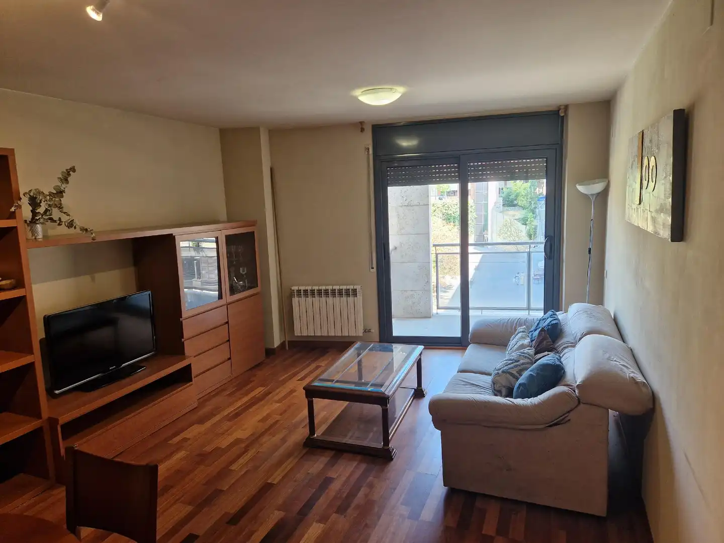 Living room of Flat for sale in Lleida  with Air Conditioner, Heating and Terrace