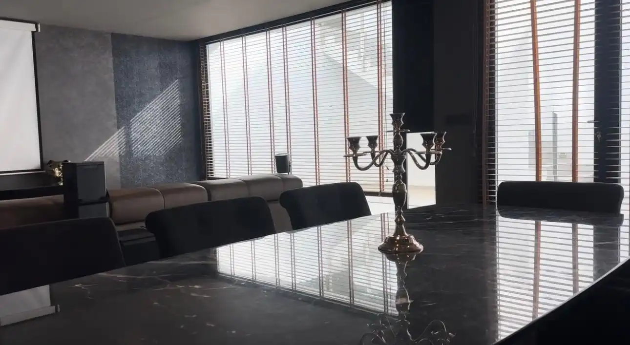 Menjador de Casa o xalet de lloguer en Finestrat amb Aire condicionat, Calefacció i Jardí privat