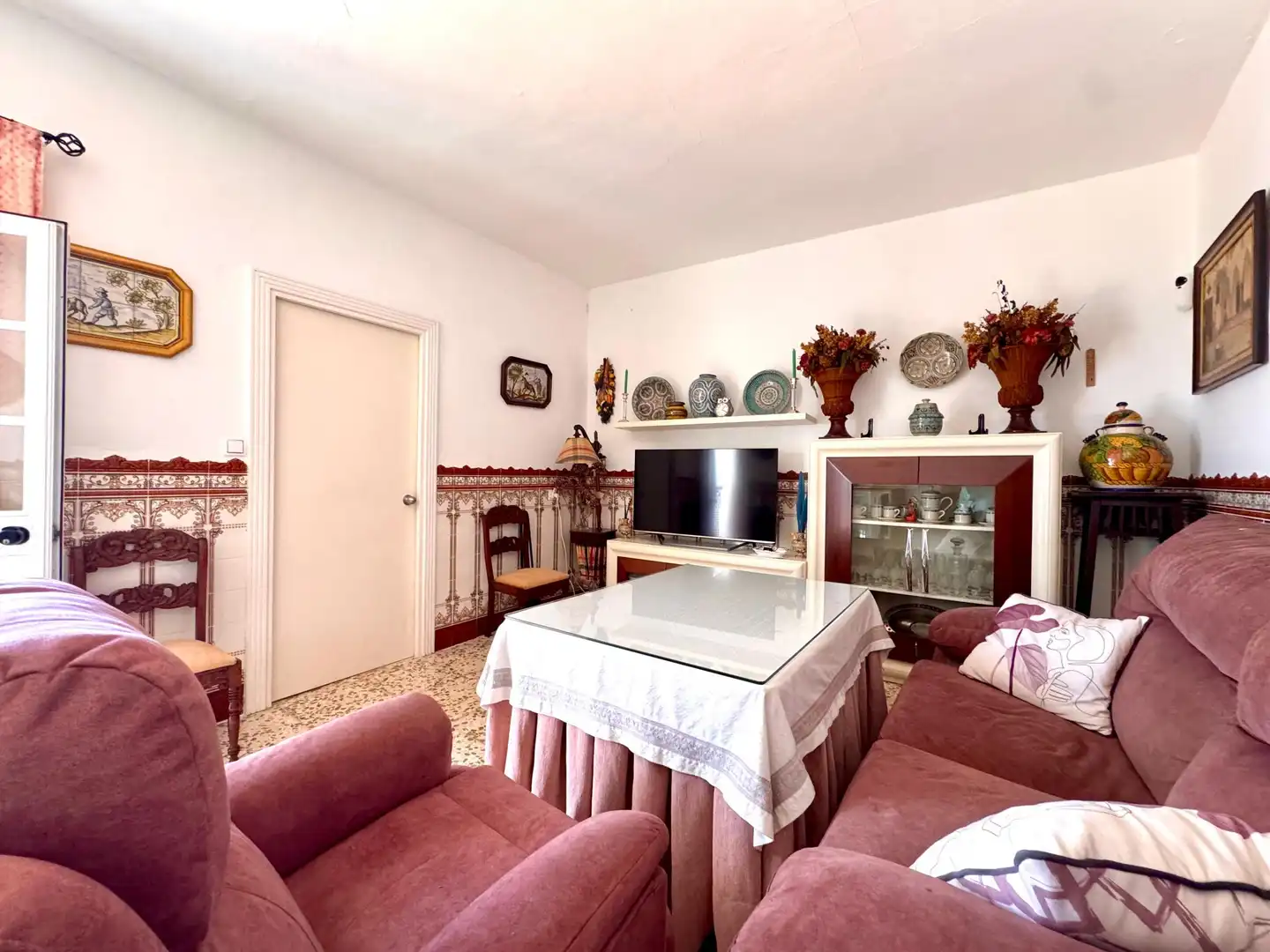 Sala de estar de Casa adosada en venta en Olivares con Jardín privado