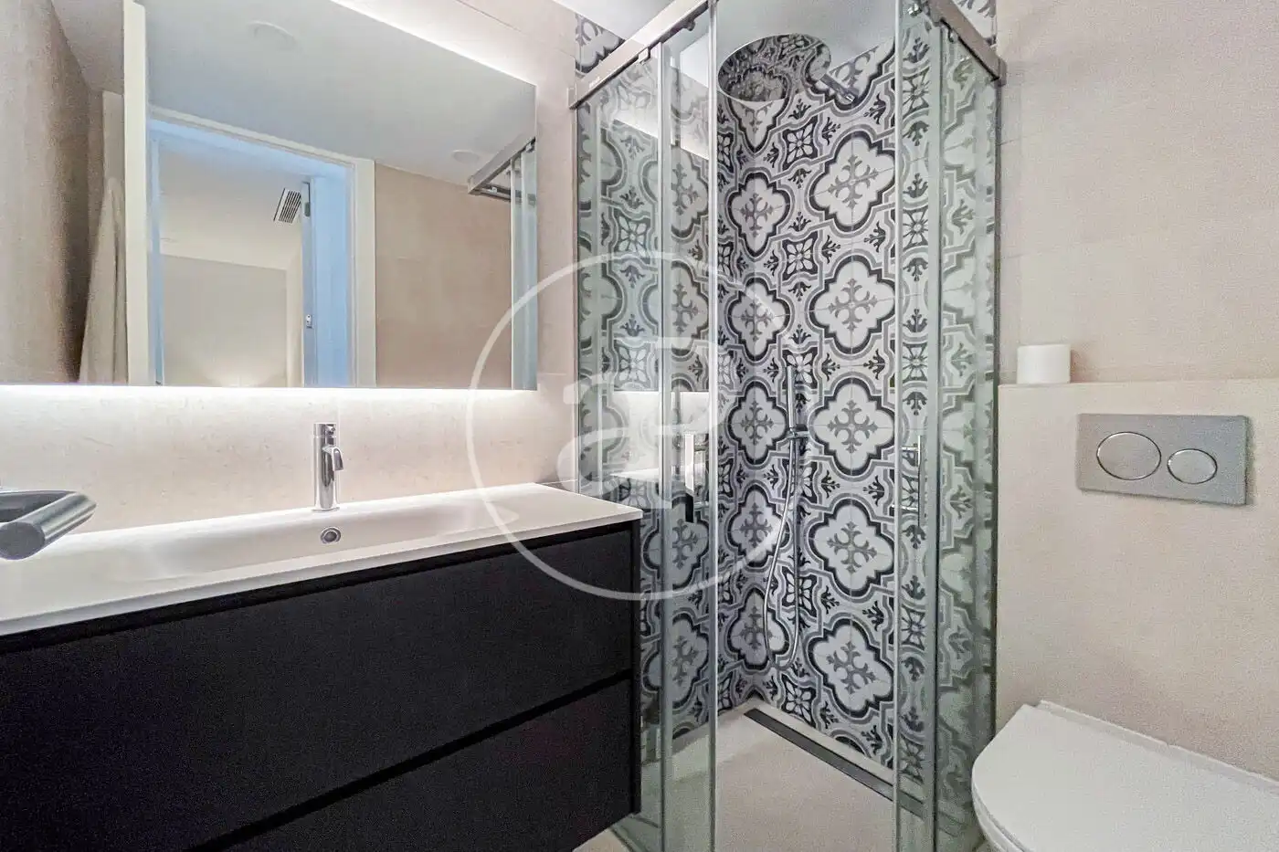 Badezimmer von Wohnung zur Miete in Pollença mit Klimaanlage, Heizung und Terrasse