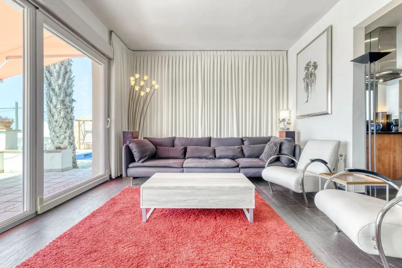 Sala d'estar de Casa o xalet en venda en Roses amb Aire condicionat, Calefacció i Jardí privat